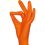 Ampri Style Nitril Handschuhe, Orange, puderfrei, unsteril: Gr. L