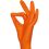 Ampri Style Nitril Handschuhe, Orange, puderfrei, unsteril: Gr. XS