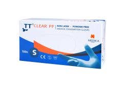 TT Clear PF Handschuhe, Vinyl, puderfrei, unsteril, Gr. S